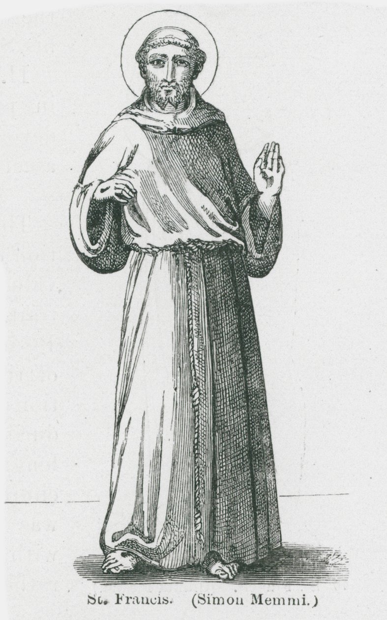 S:t Franciskus (litografi) av Anna Brownell Jameson
