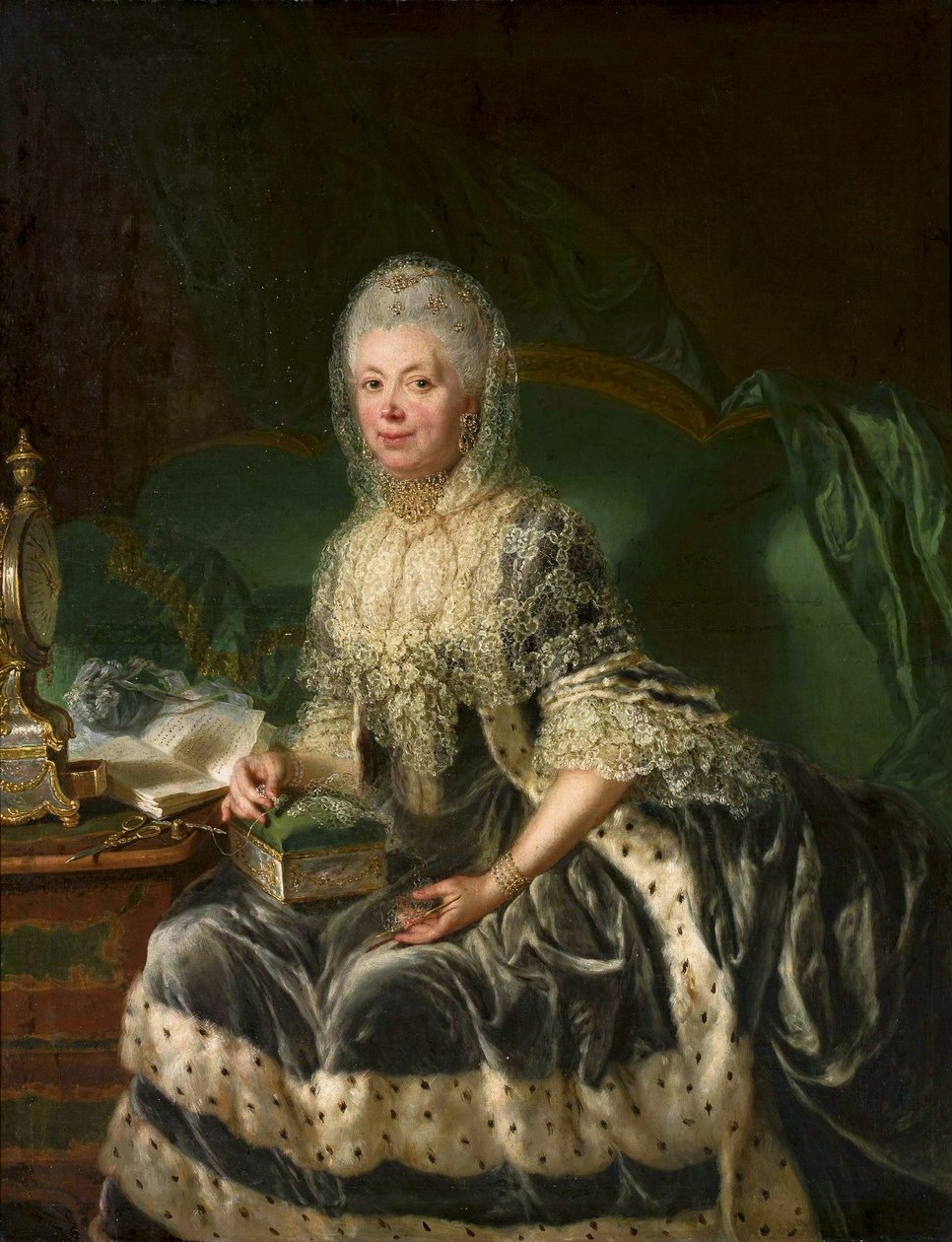 Porträtt av Anna von Wartensleben av Anna Dorothea Therbusch