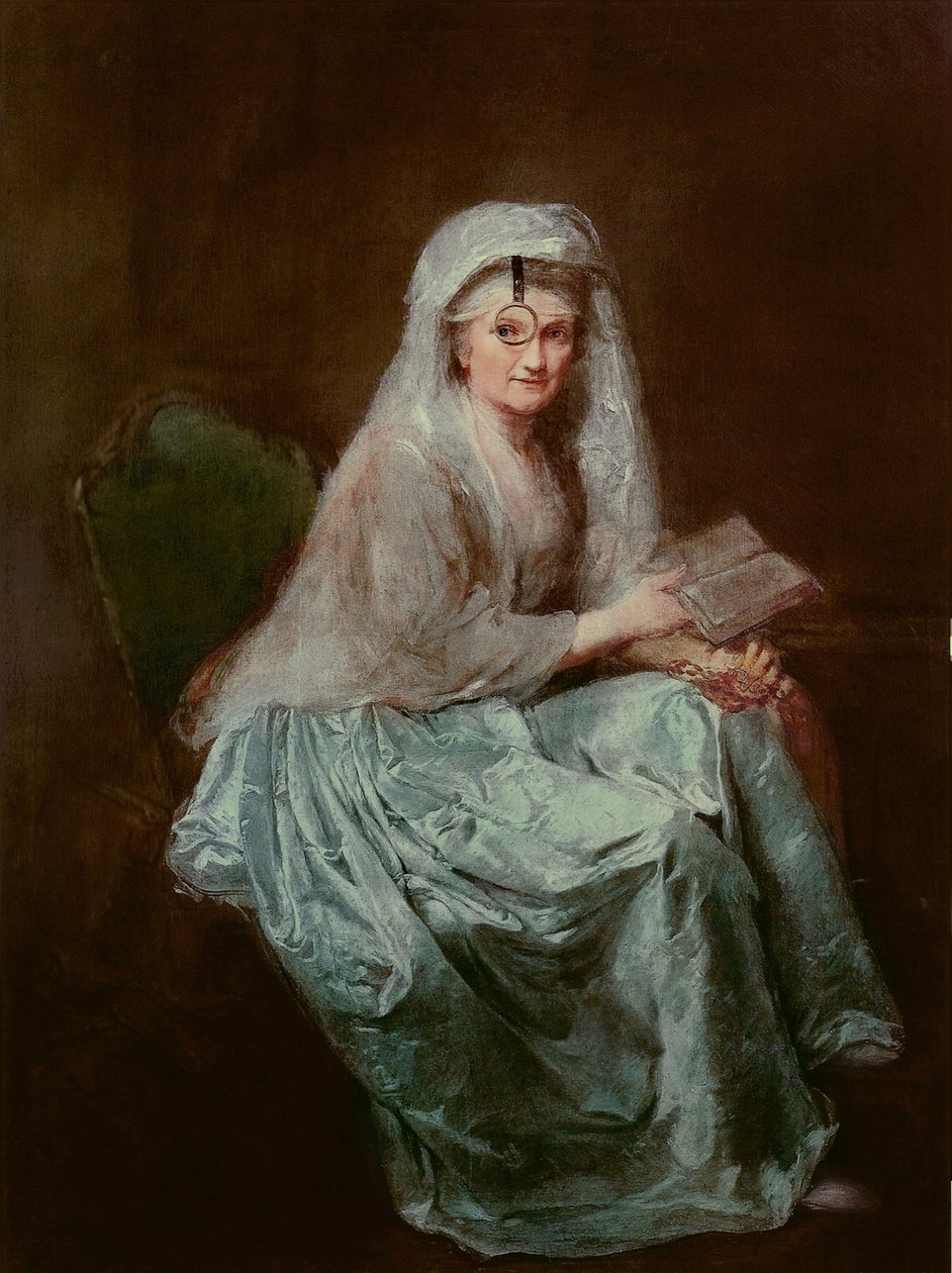 Självporträtt med monokel, 1777 av Anna Dorothea Therbusch