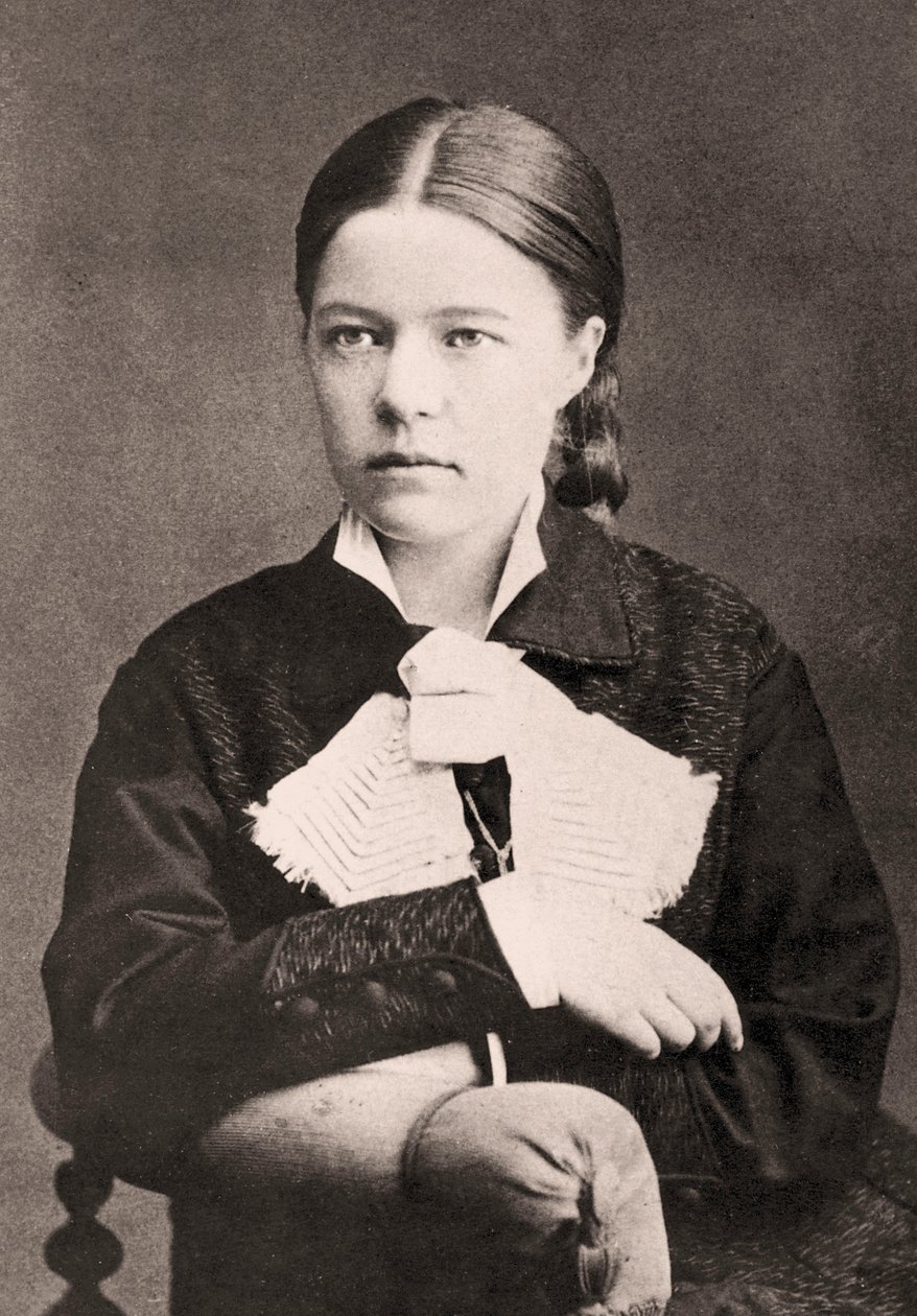 Portrait of Selma Lagerlöf, 1881 av Anna Ollson