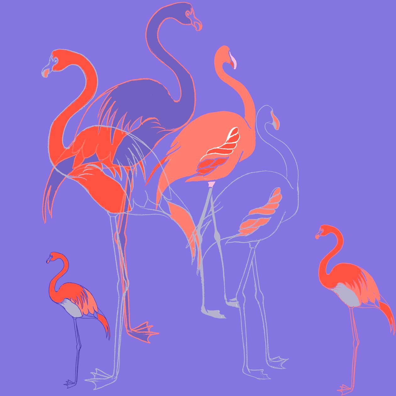 Flamingos av Anna Platts