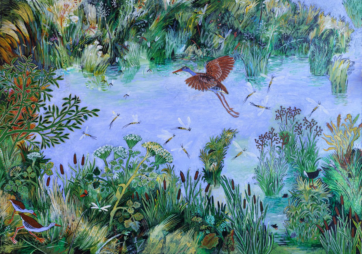 A Mayfly Moment, 2022 (akryl på kartong) av Anna Pugh