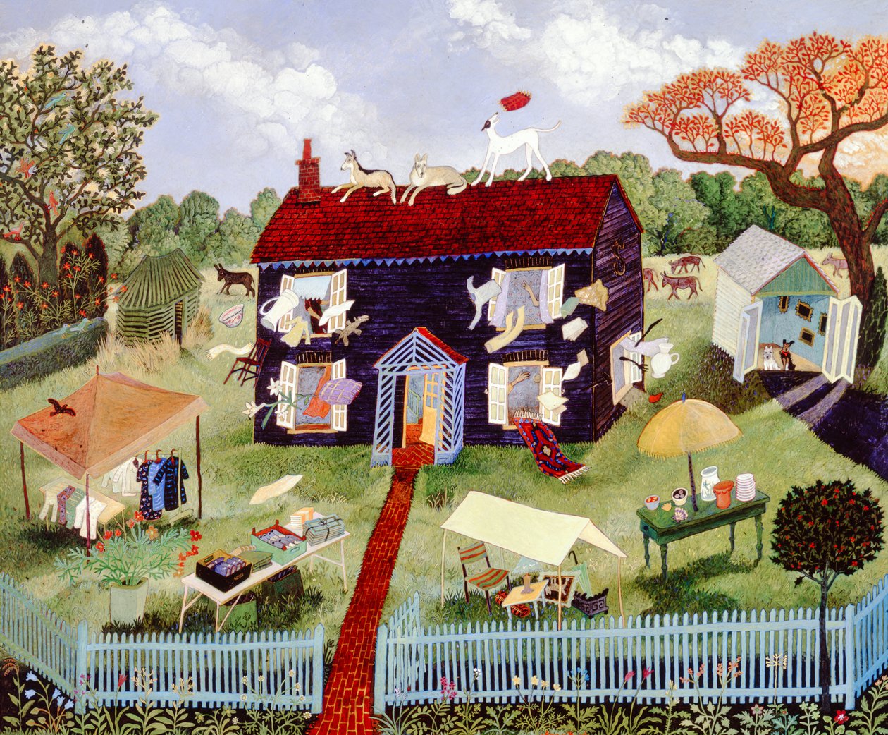 Allt måste bort, 2006 (akryl) av Anna Pugh