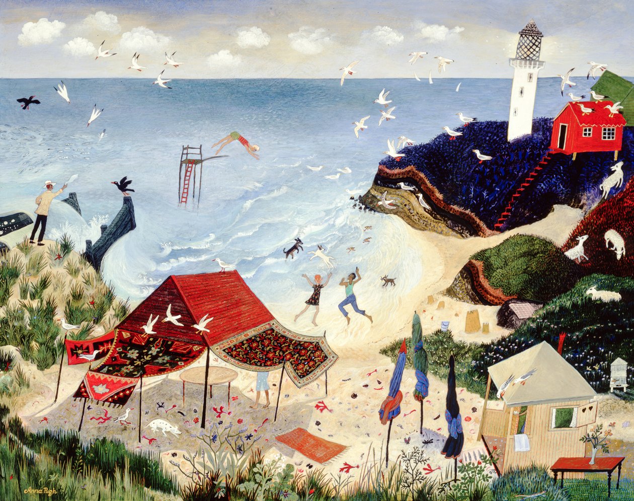 Fun, 2005 (akryl) av Anna Pugh