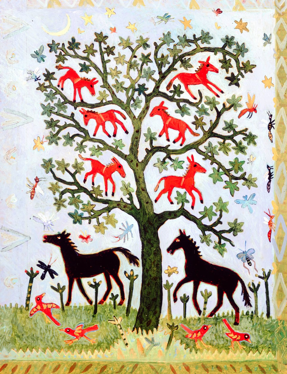 Gambia Tree, 2005 (akryl) av Anna Pugh