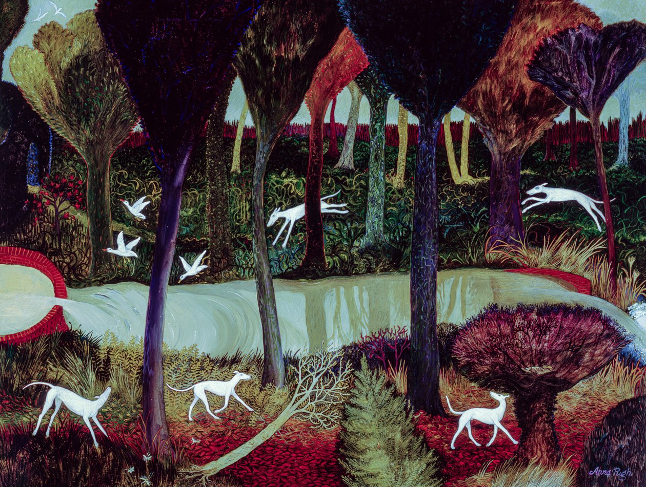 Gesso i träet, 2005 (akryl) av Anna Pugh