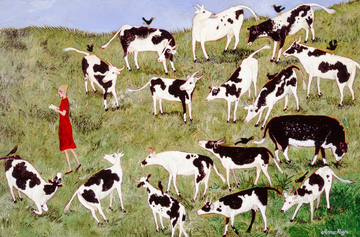 Handuppfödd, 2008 (akryl) av Anna Pugh