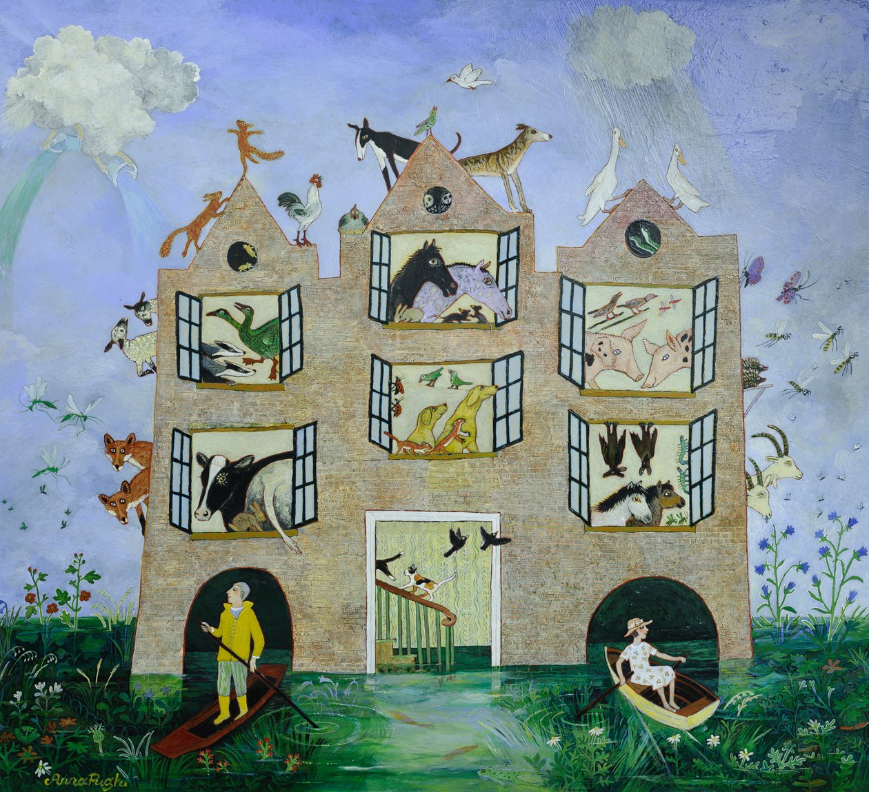 Slangrörsförbud, 2013 (akryl) av Anna Pugh
