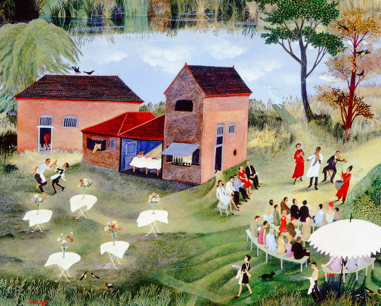 In the Mood, 2004 (akryl) av Anna Pugh