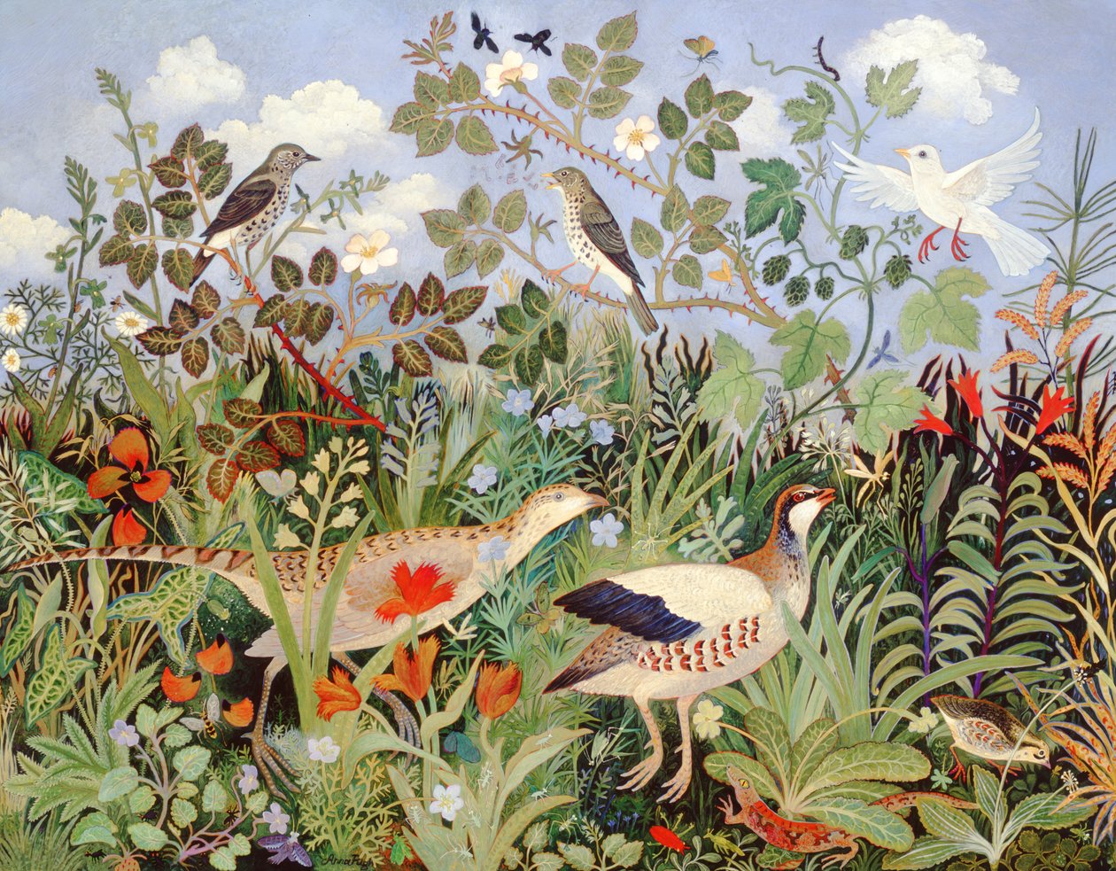 Kärlekshistoria, 2005 (akryl) av Anna Pugh