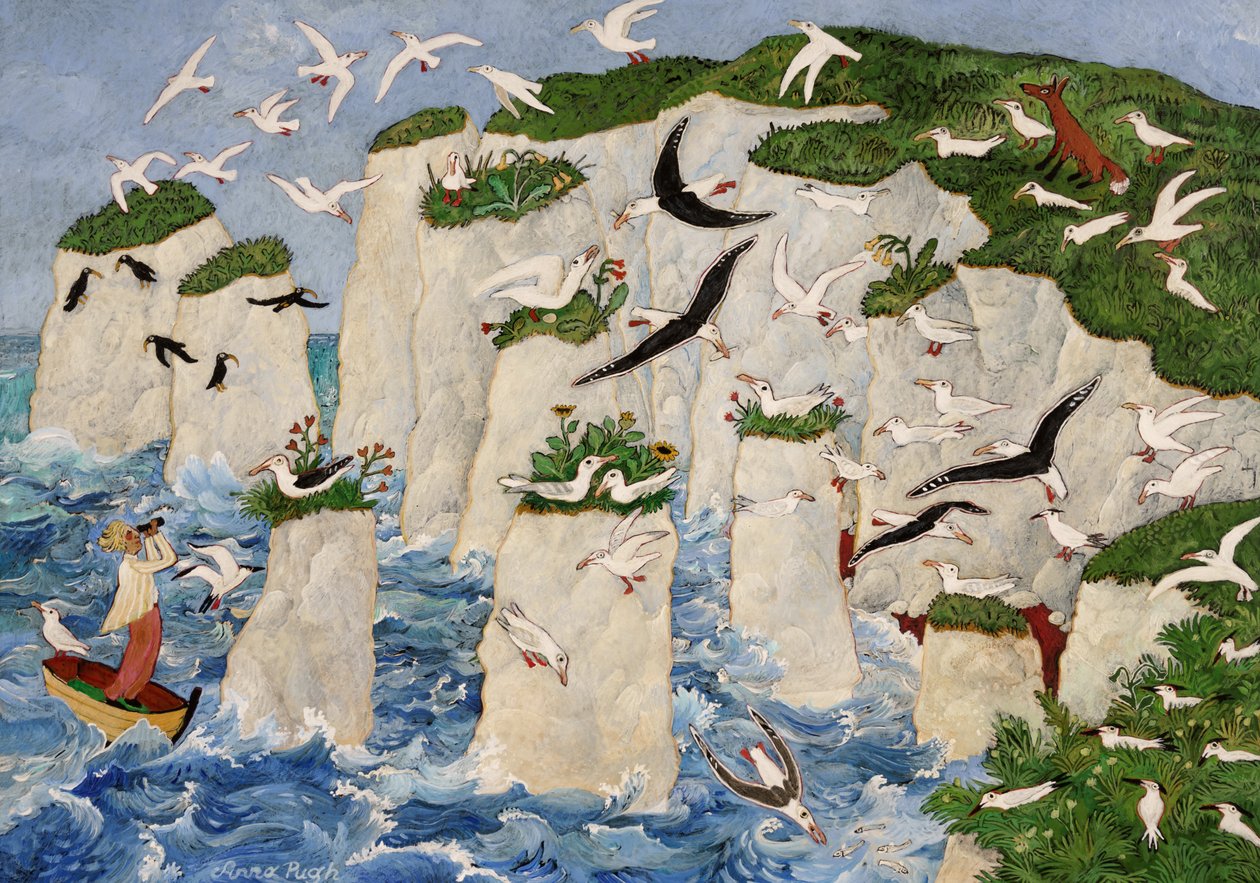 Old Harry, 2017 (akryl) av Anna Pugh