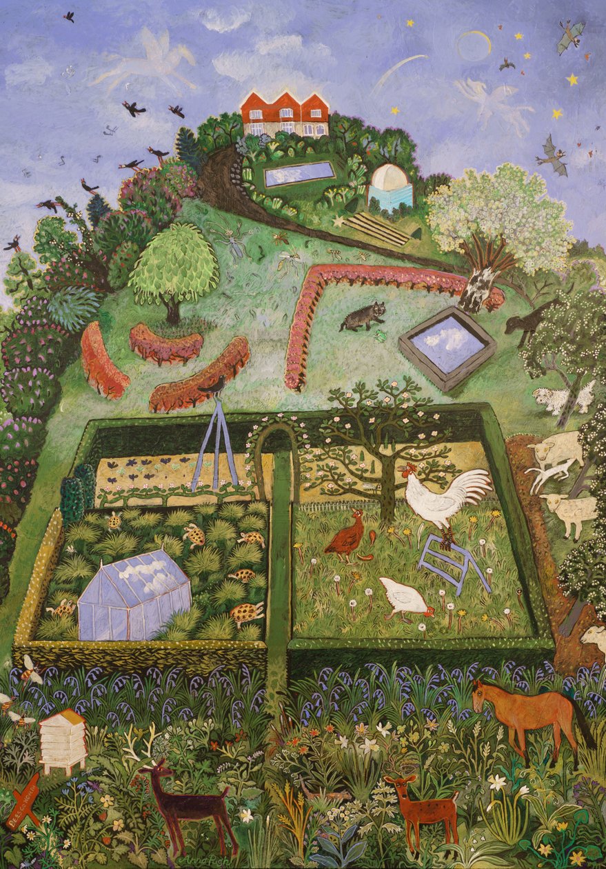 Utanför, 2019 (akryl) av Anna Pugh