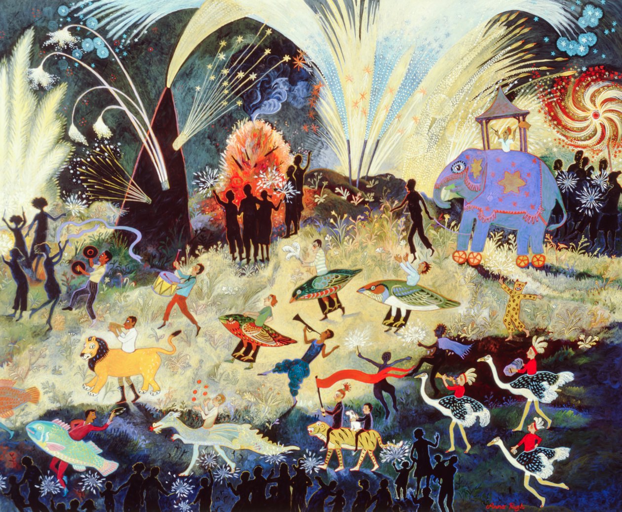 Party Time, 2010 (akryl) av Anna Pugh