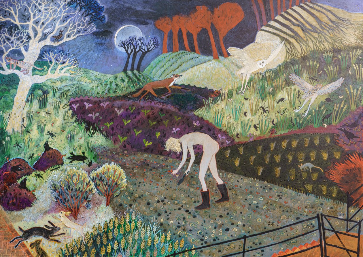 Perfekt för plantering, 2019 (akryl) av Anna Pugh