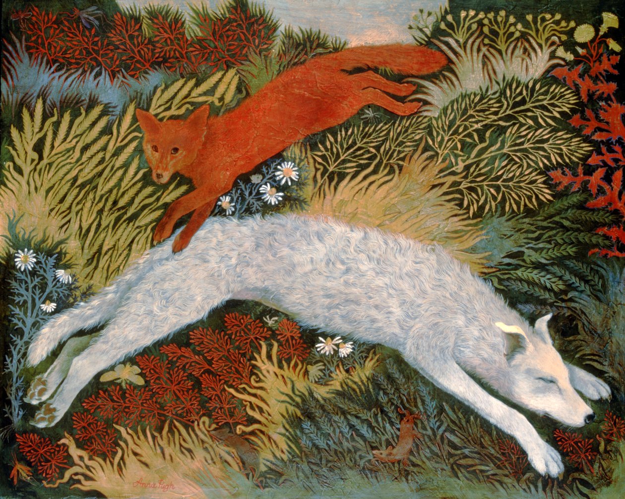 Quick red Fox Lazy Dog av Anna Pugh