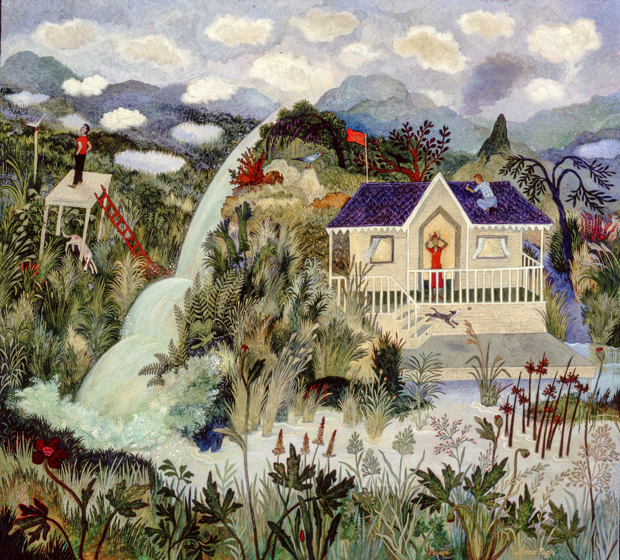 Show Off, 2003 (akryl) av Anna Pugh