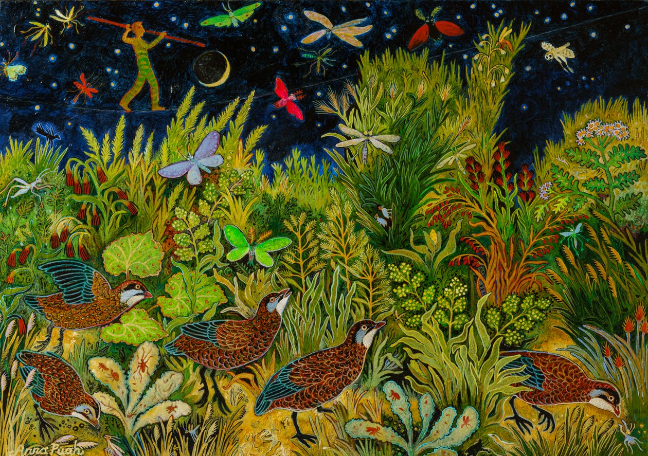 Skywire, 2020 (akryl) av Anna Pugh