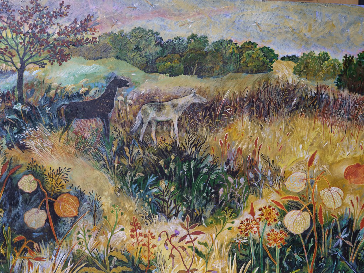 The Mists of Time, 2022 (akryl på kartong) av Anna Pugh