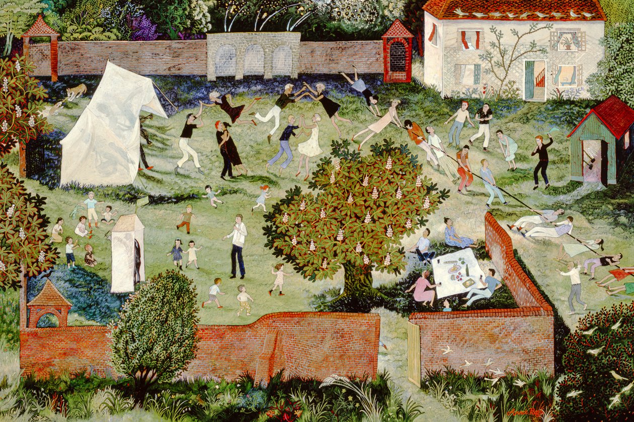 Tug of War, 2000 (akryl) av Anna Pugh