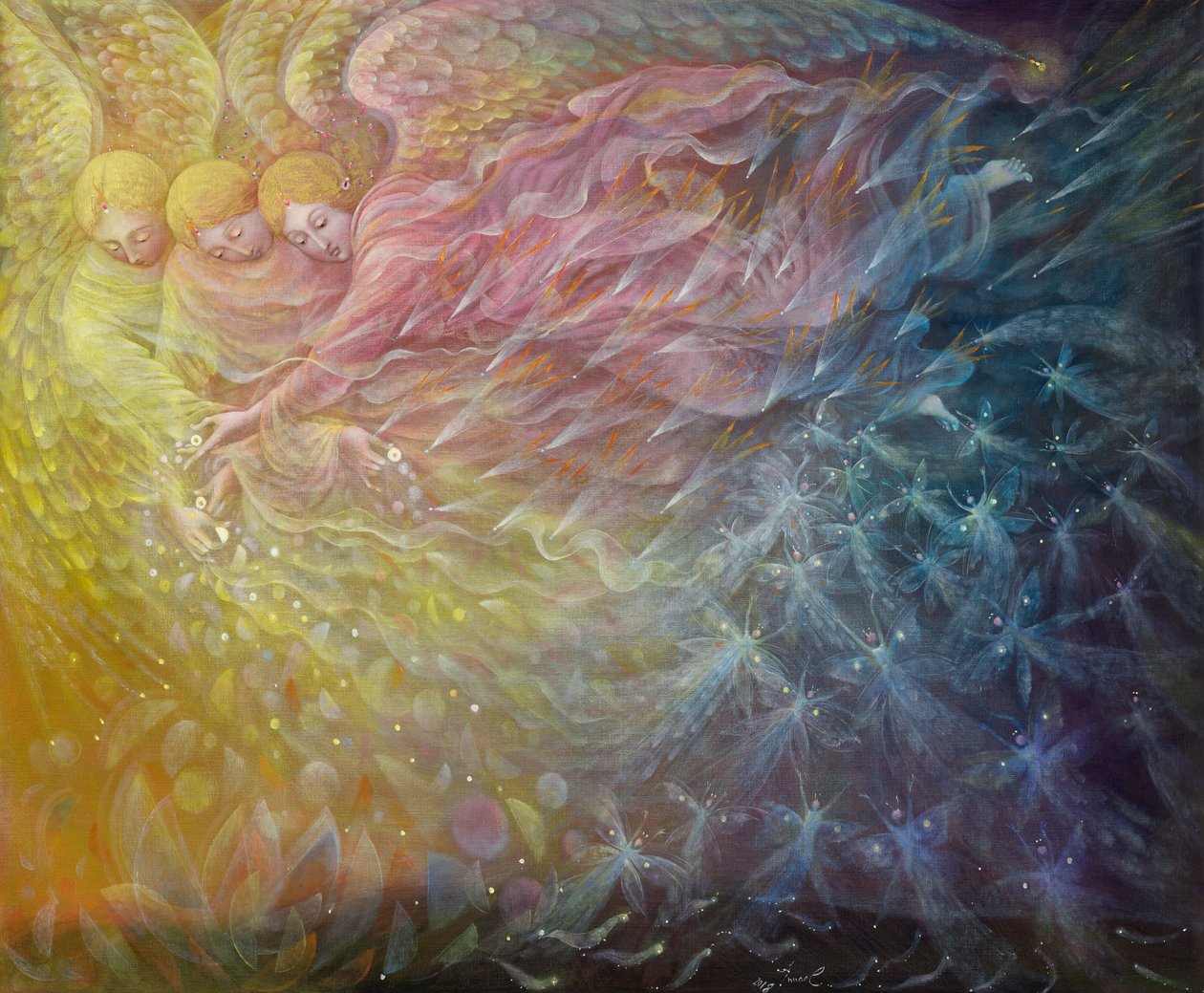 Awakening, 2018 (olja på belgiskt linne) av Annael Anelia Pavlova
