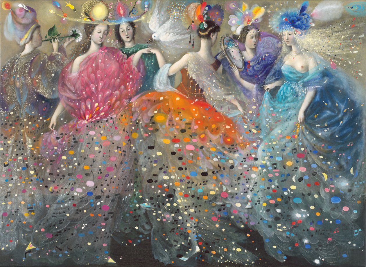 Musernas dans, 2009 (olja på belgiskt linne) av Annael Anelia Pavlova