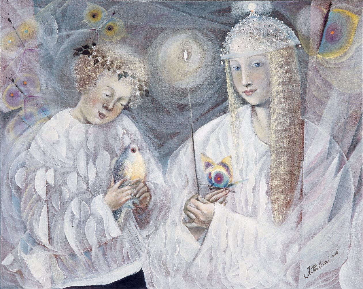 Gemini, 2006 (olja på belgiskt linne) av Annael Anelia Pavlova