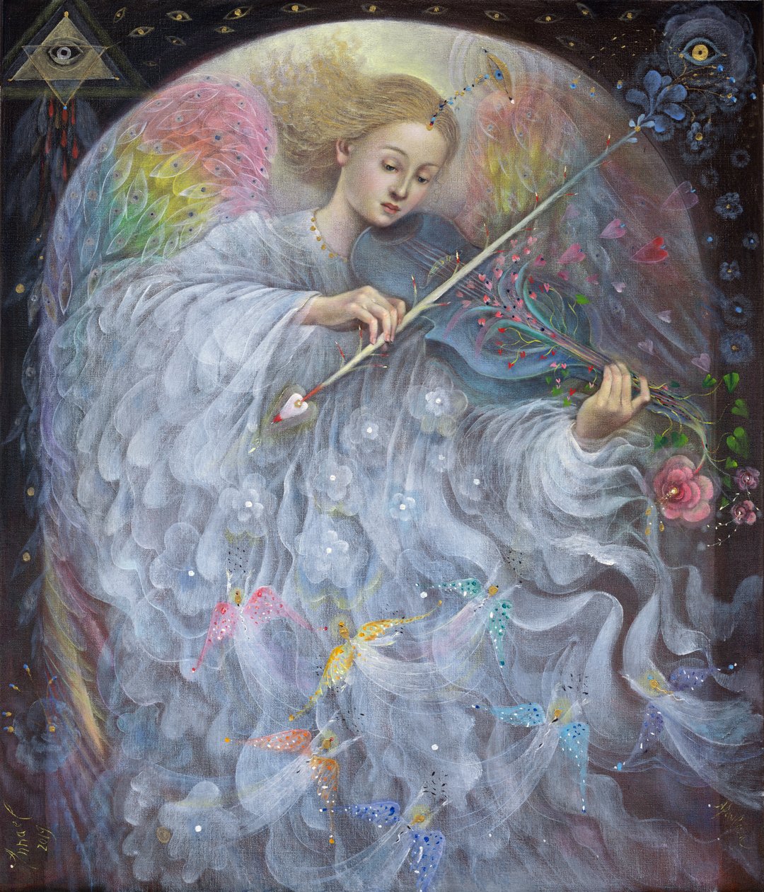 Guardian Angel, 2019 (olja på belgiskt linne) av Annael Anelia Pavlova