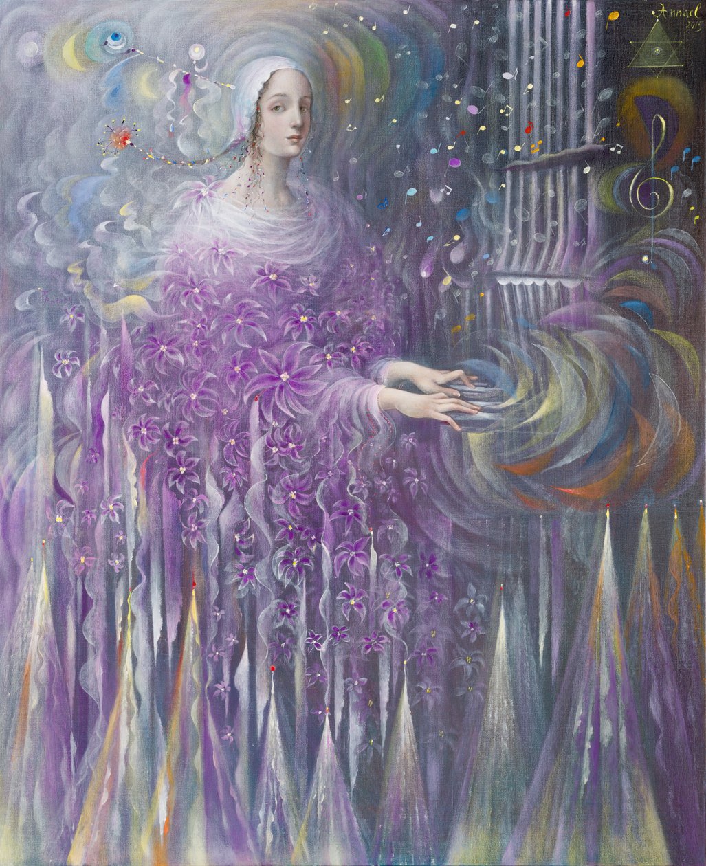 Poiesis-III: Religion, 2015 (olja på belgiskt linne) av Annael Anelia Pavlova