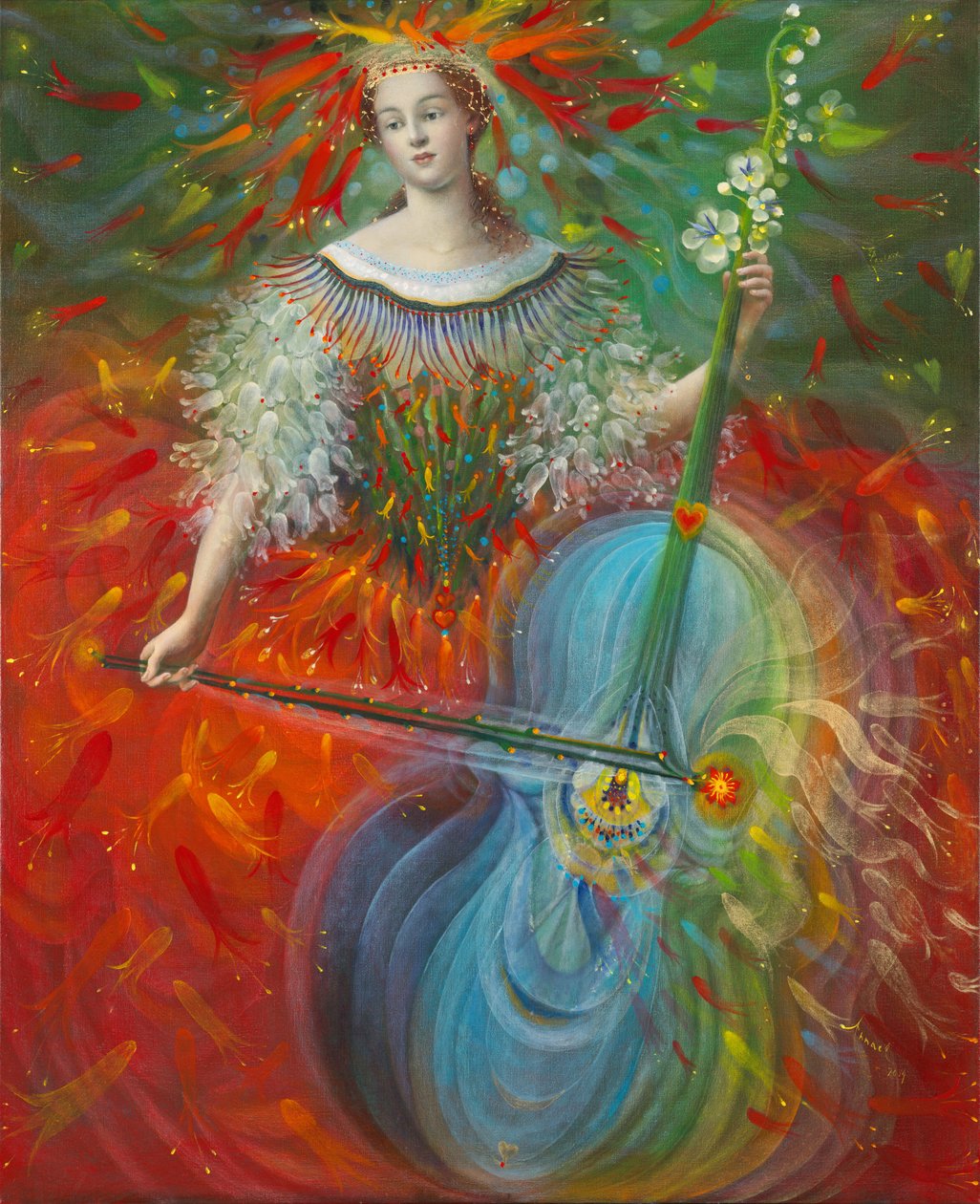 Poiesis-I: Art, 2014 (olja på belgiskt linne) av Annael Anelia Pavlova