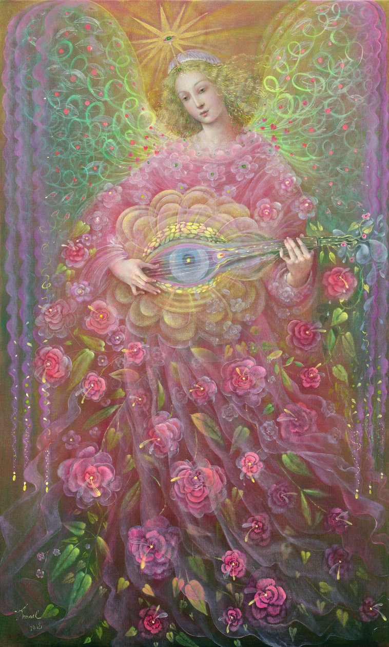 Reason and Mercy (diptyk), höger panel, 2018 (olja på belgiskt linne) av Annael Anelia Pavlova