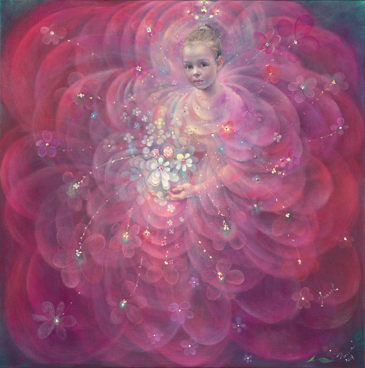 The Flower of Childhood, 2014 (olja på belgiskt linne) av Annael Anelia Pavlova