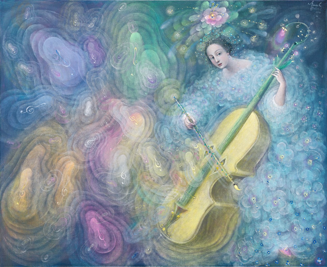 Water Music, 2016 (olja på belgiskt linne) av Annael Anelia Pavlova