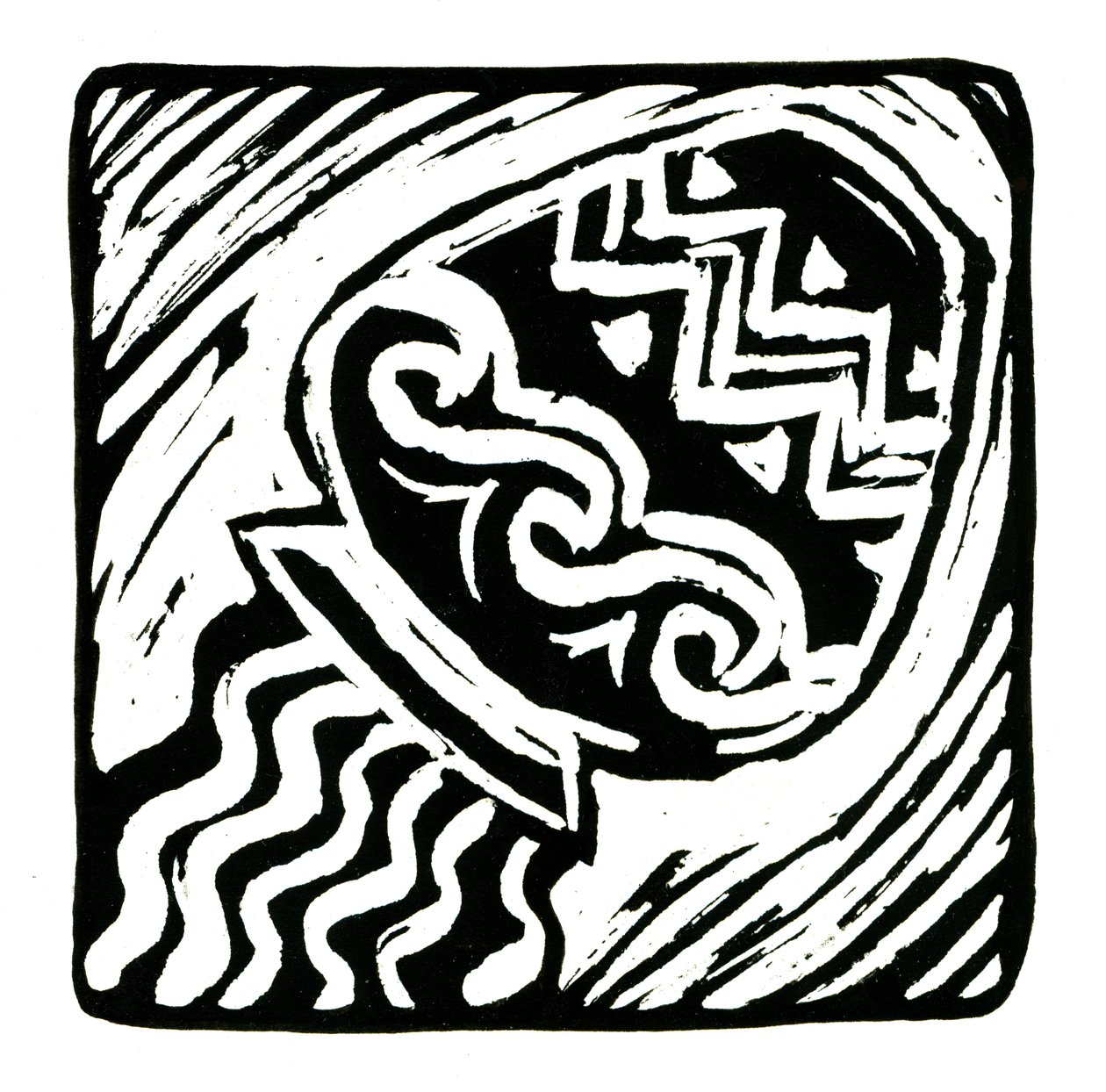 Horoskop (Vattumannen), 2017 (linnetryck) av Annalisa Morrocco