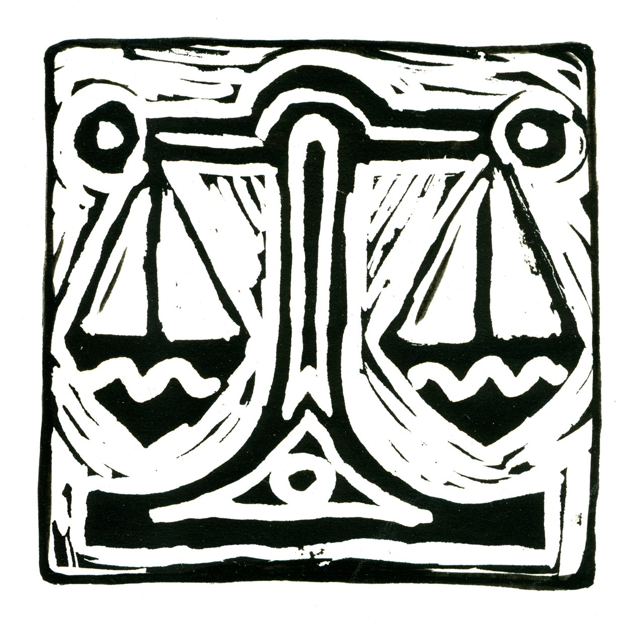 Horoskop (Vågen), 2017 (linnetryck) av Annalisa Morrocco