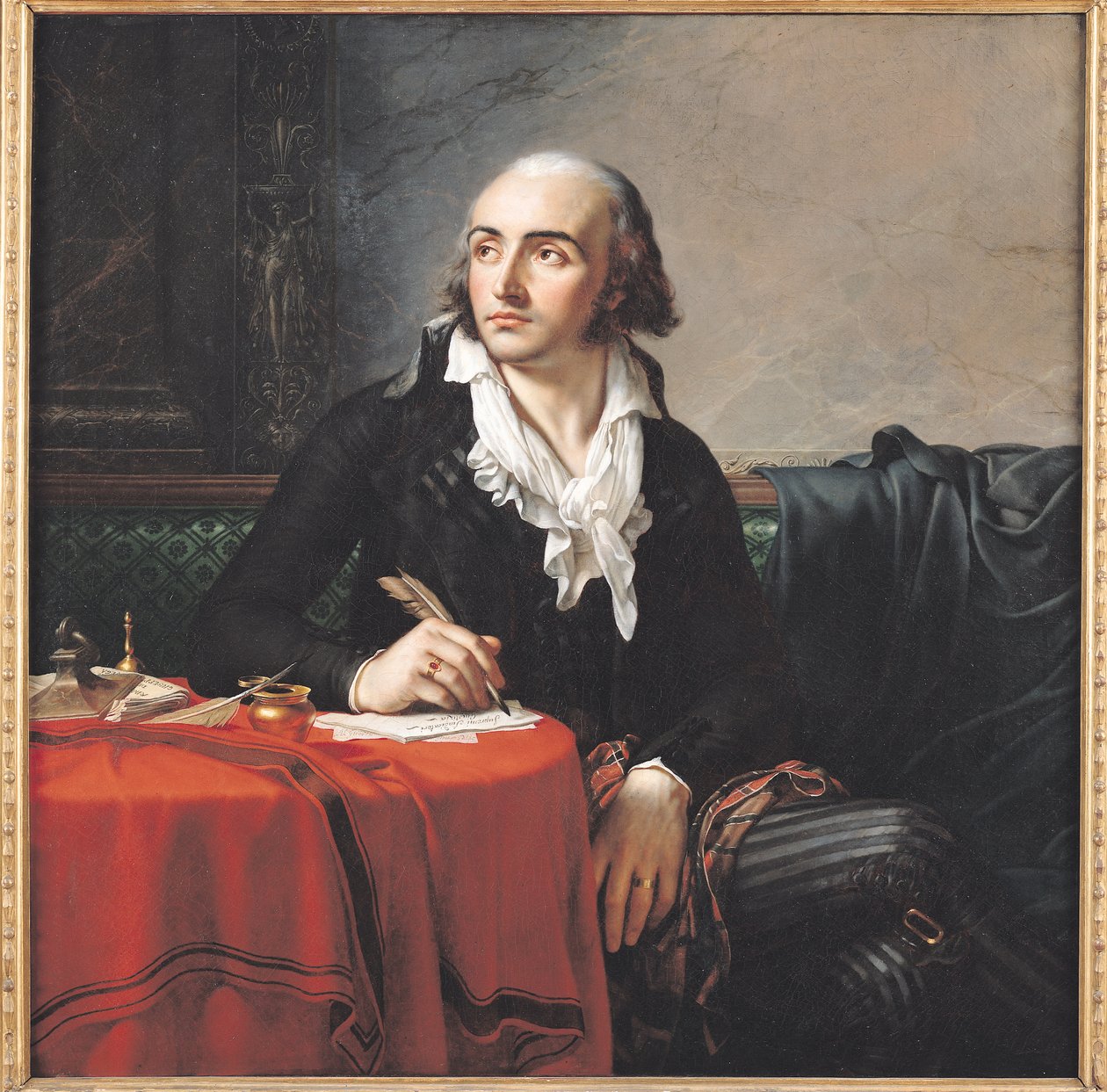Porträtt av Giuseppe Fravega (1763-1833) 1795 av Anne Louis Girodet de Roucy Trioson