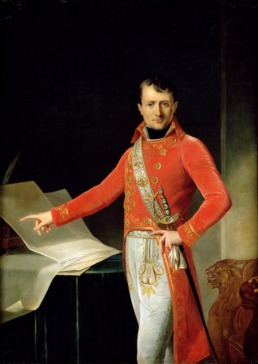 Porträtt av Napoleon I (1769-1821) av Anne Louis Girodet de Roucy Trioson
