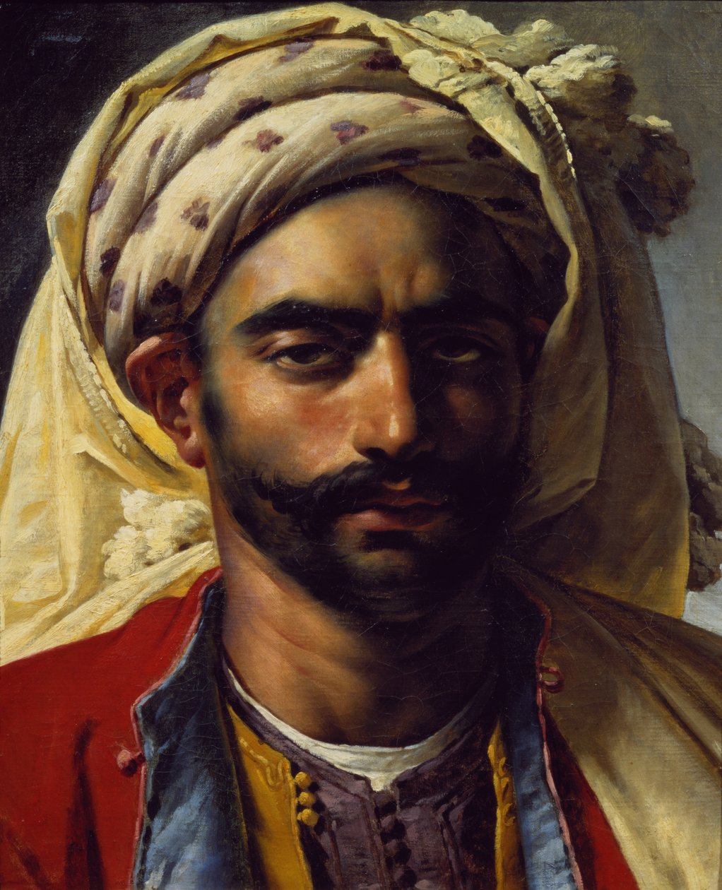 Porträtt av Mustapha av Anne Louis Girodet de Roucy Trioson