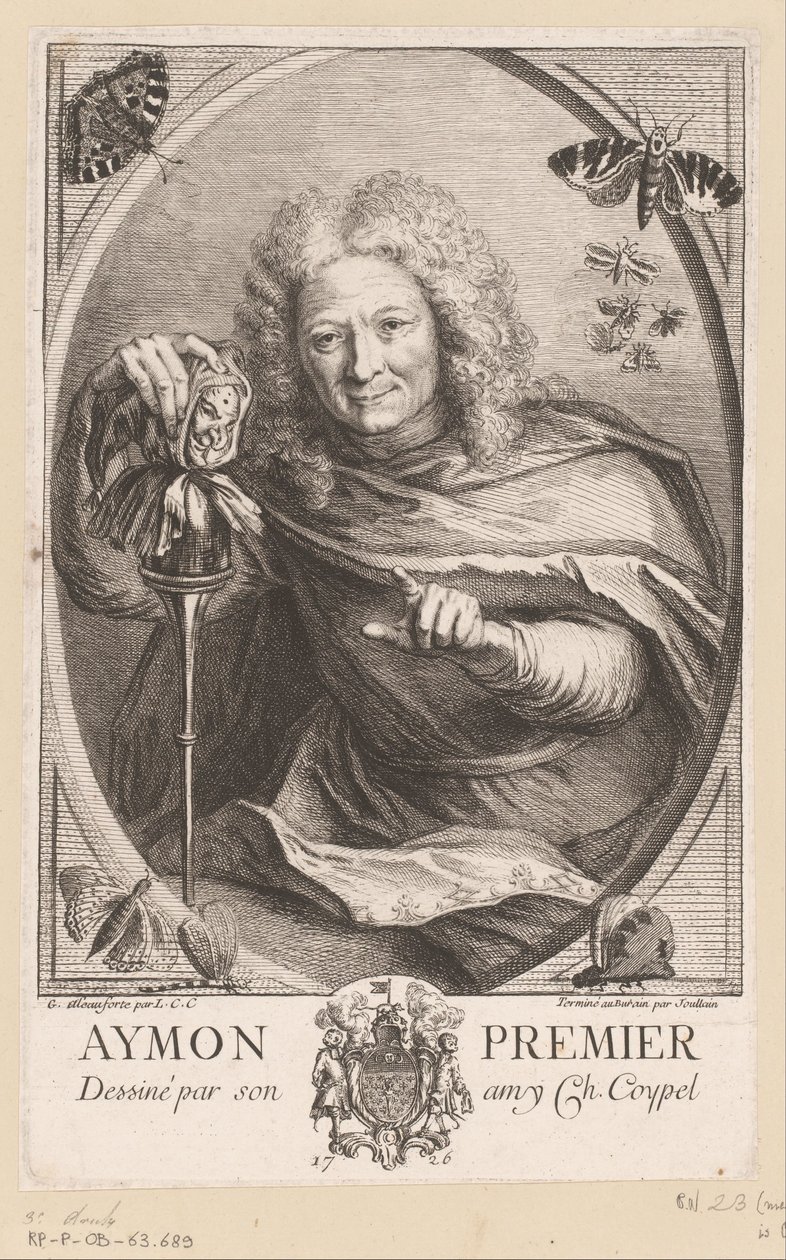Porträtt av Etienne Isidore Théophile Aymon Aymon Premier (titel på objekt) av Anne Claude Philippe Caylus