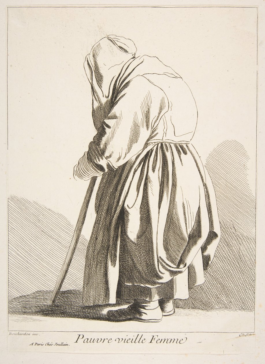 En fattig gammal kvinna, 1742. av Anne Claude Philippe de Caylus