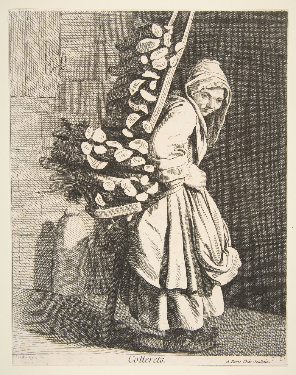 Säljare av paketerad ved, 1746. av Anne Claude Philippe de Caylus