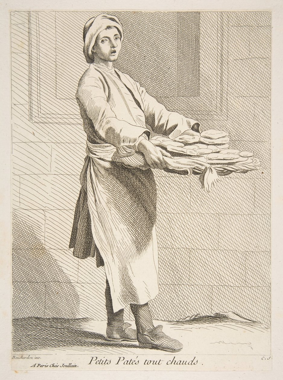 Konditoriförsäljare, 1738. av Anne Claude Philippe de Caylus