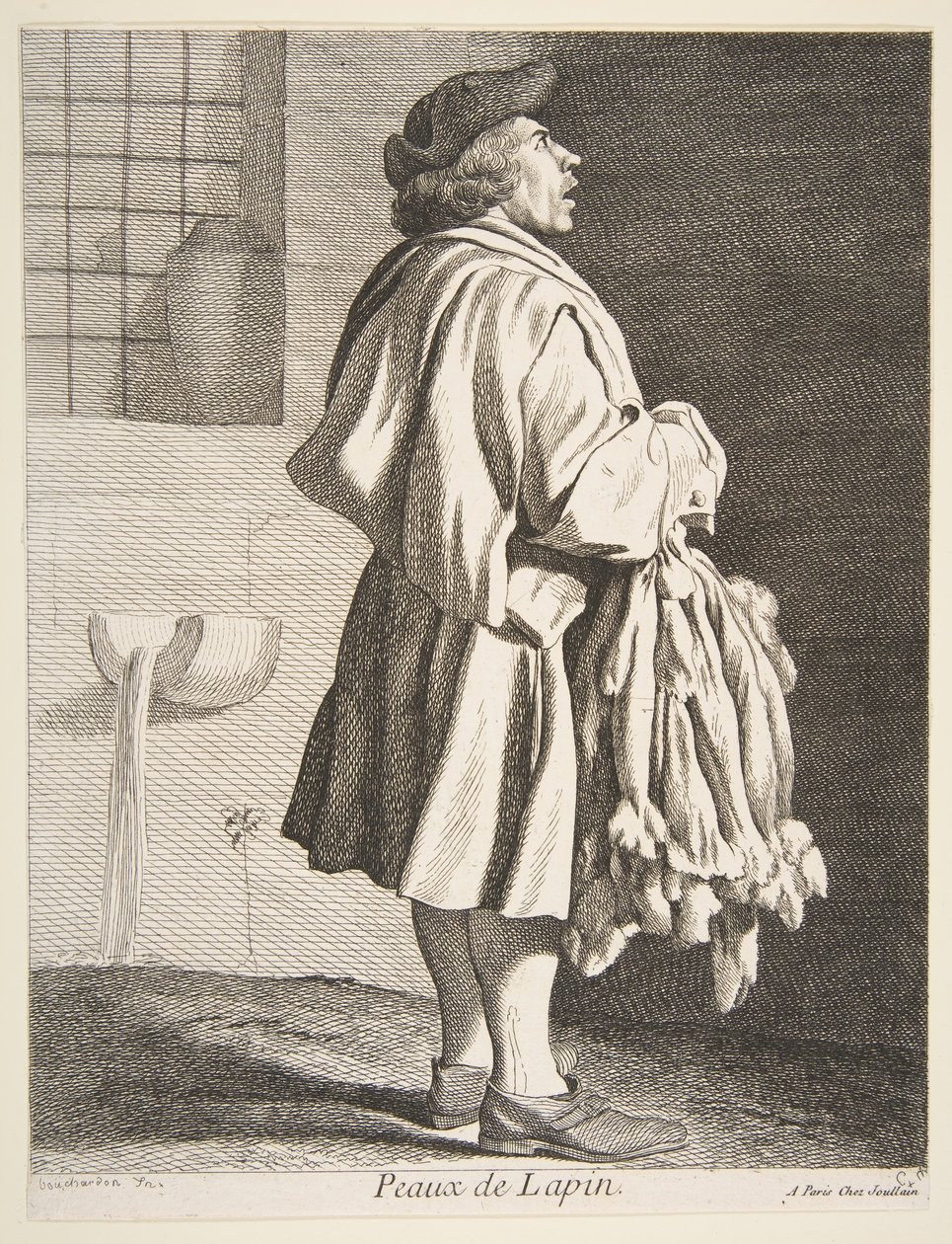 Kaninskinnshandlare, 1737. av Anne Claude Philippe de Caylus