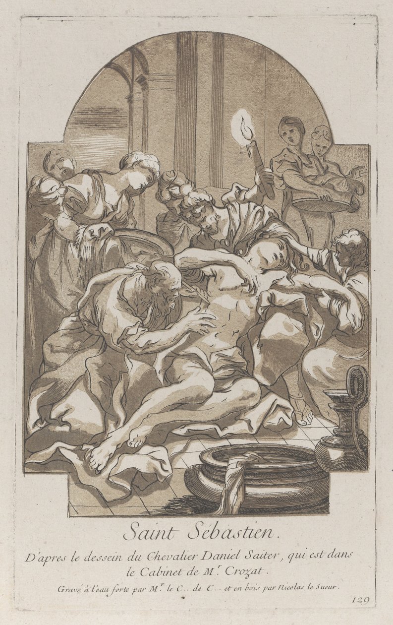 Sankt Sebastians martyrskap, ca. 1729. av Anne Claude Philippe de Caylus