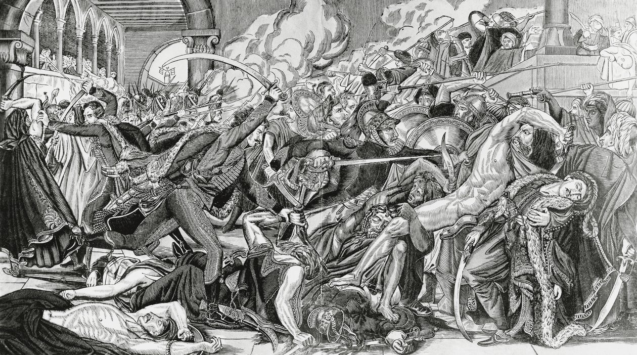 Franska förtrycket under revolten i Kairo, 21 oktober av Anne Louis Girodet de Roucy Trioson