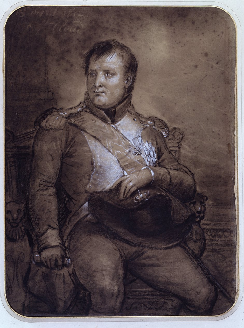 Napoleon I i Saint-Cloud, 1812 av Anne Louis Girodet de Roucy Trioson
