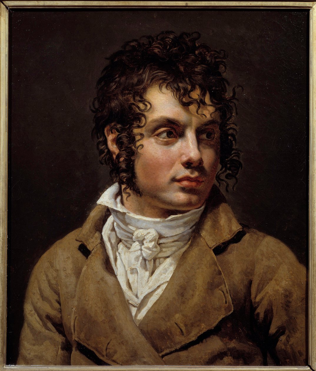 Porträtt av man målning av Anne Louis Girodet de Roucy-Trioson (Anne-Louis Girodet de Roucy Trioson av Anne Louis Girodet de Roucy Trioson