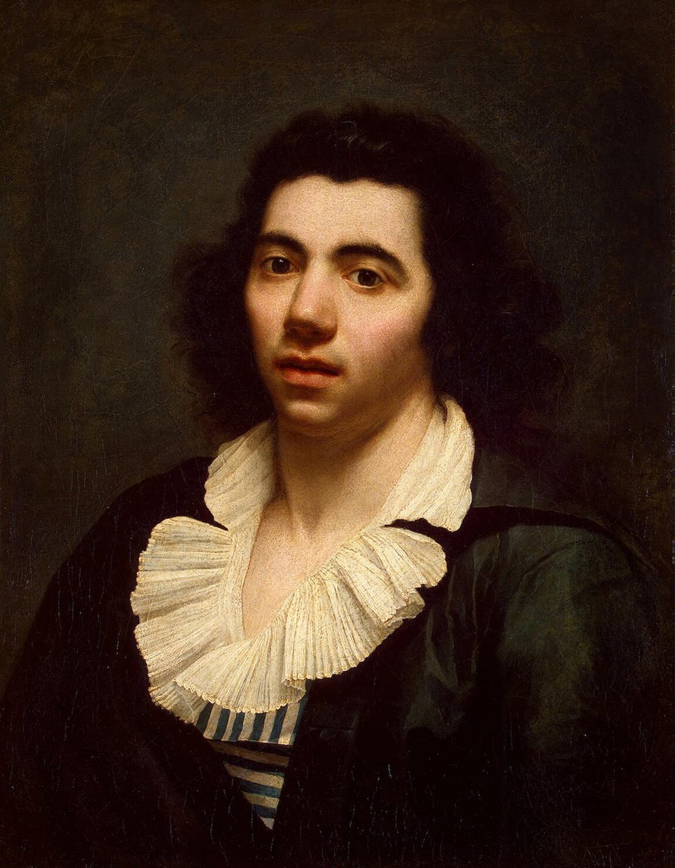 Självporträtt, tidigt 1800-tal. av Anne Louis Girodet de Roucy Trioson