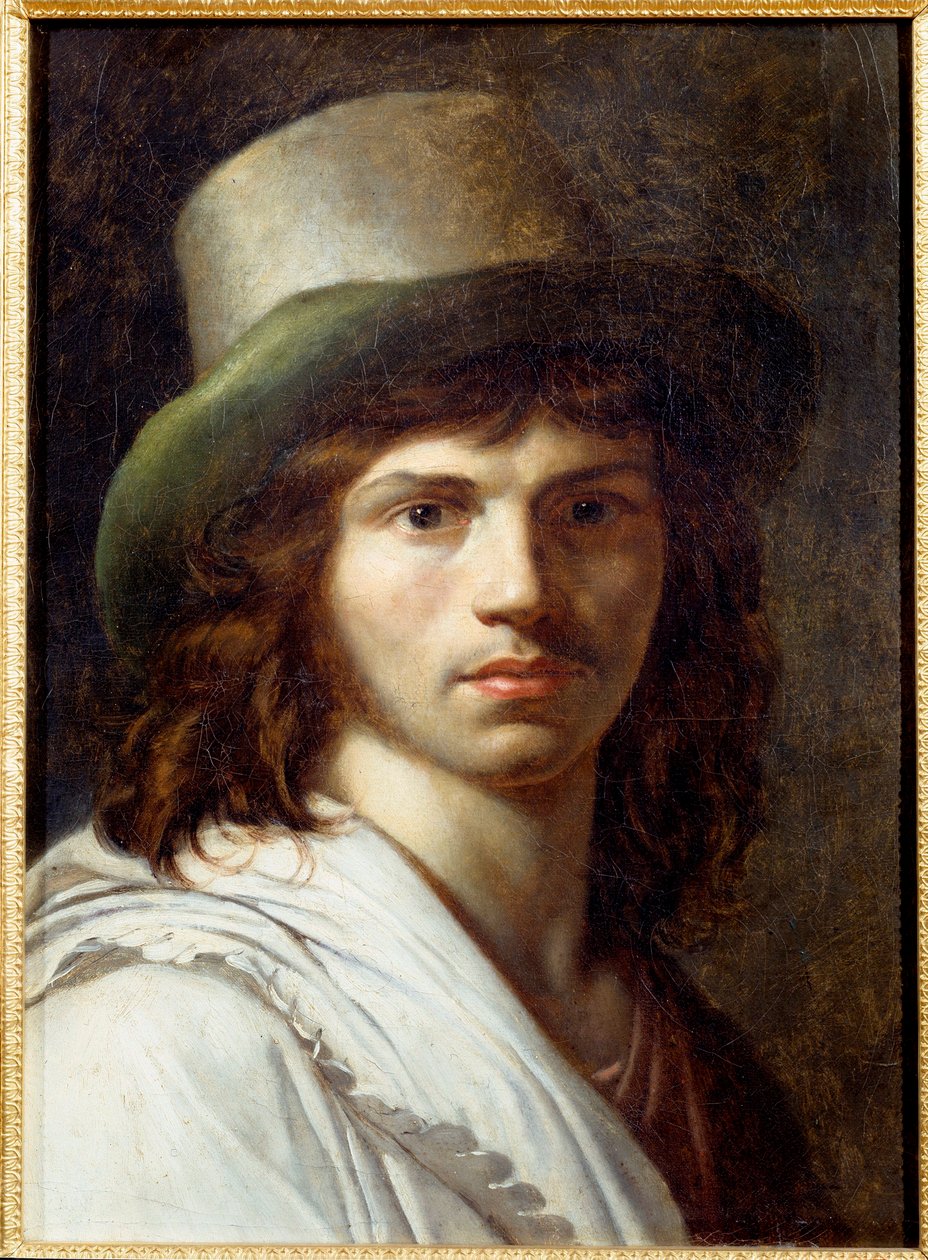 Självporträttmålning av Anne Louis Girodet de Roucy-Trioson av Anne Louis Girodet de Roucy Trioson