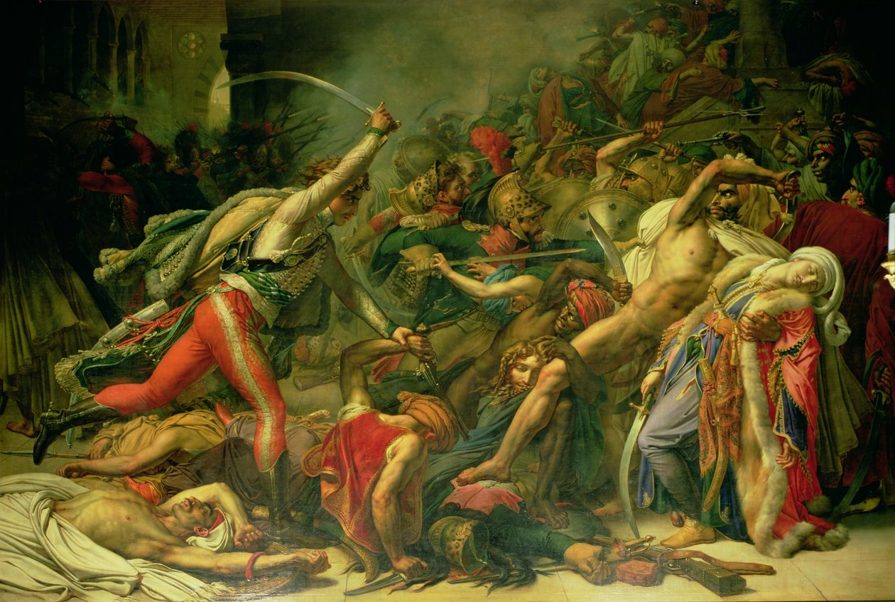 Revolten i Kairo den 21 oktober 1798, 1810 av Anne Louis Girodet de Roucy Trioson