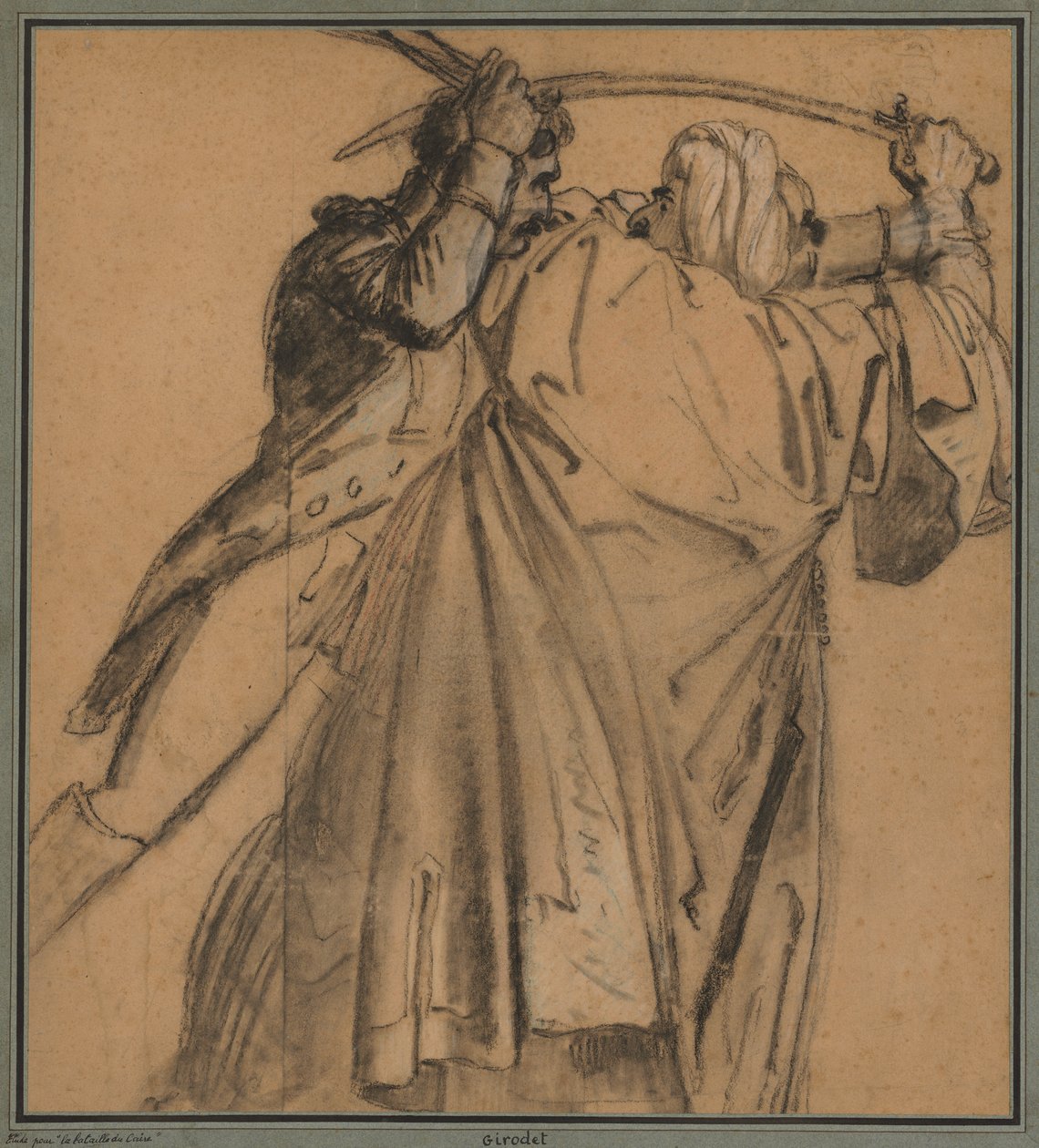 Två araber, för The Revolt of Cairo, ca. 1810. av Anne Louis Girodet de Roucy Trioson